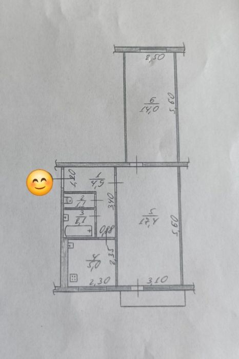 Продам 2-х кімнатну квартиру